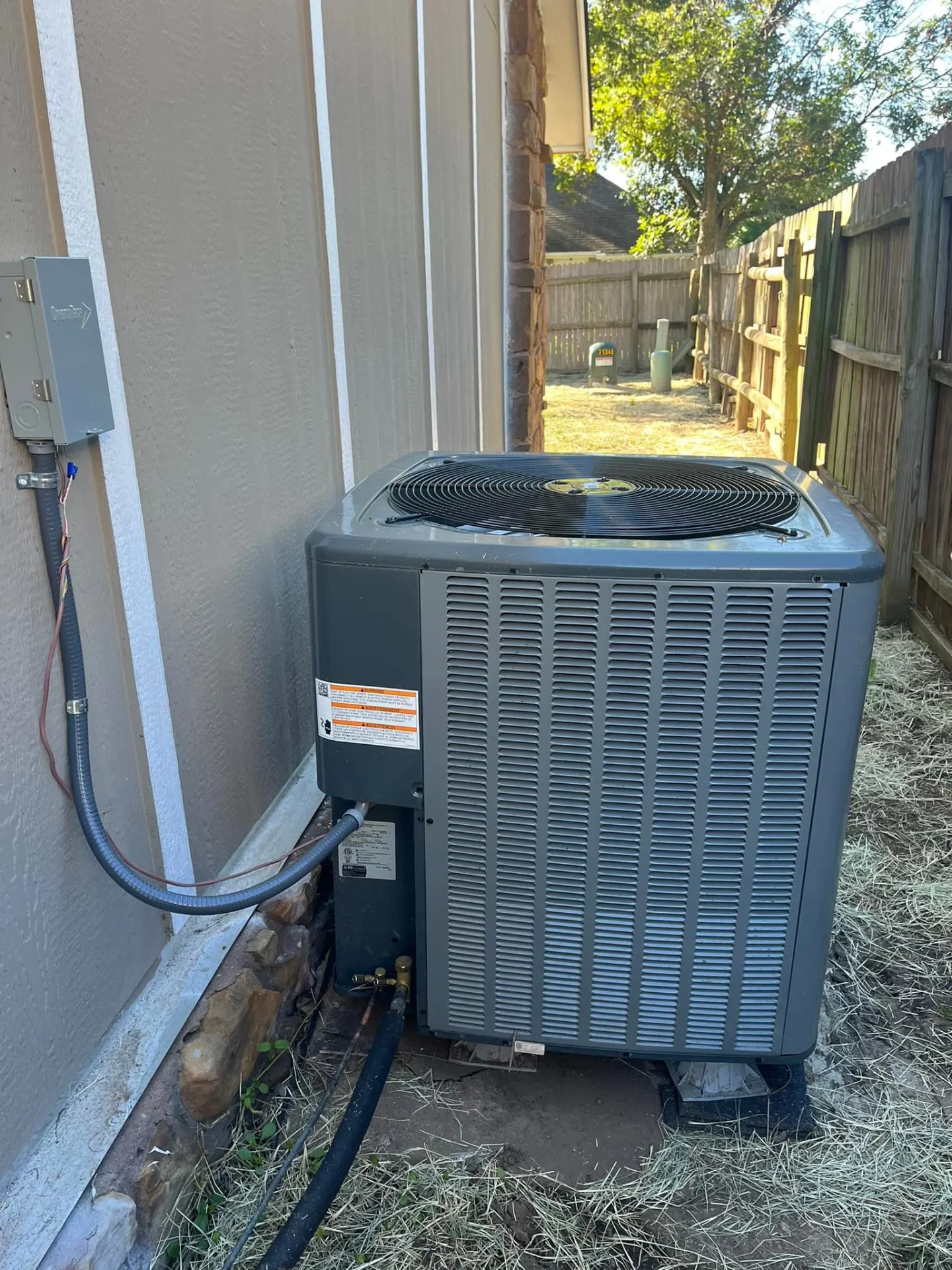 Professional AC outdoor unit installation in Tulsa