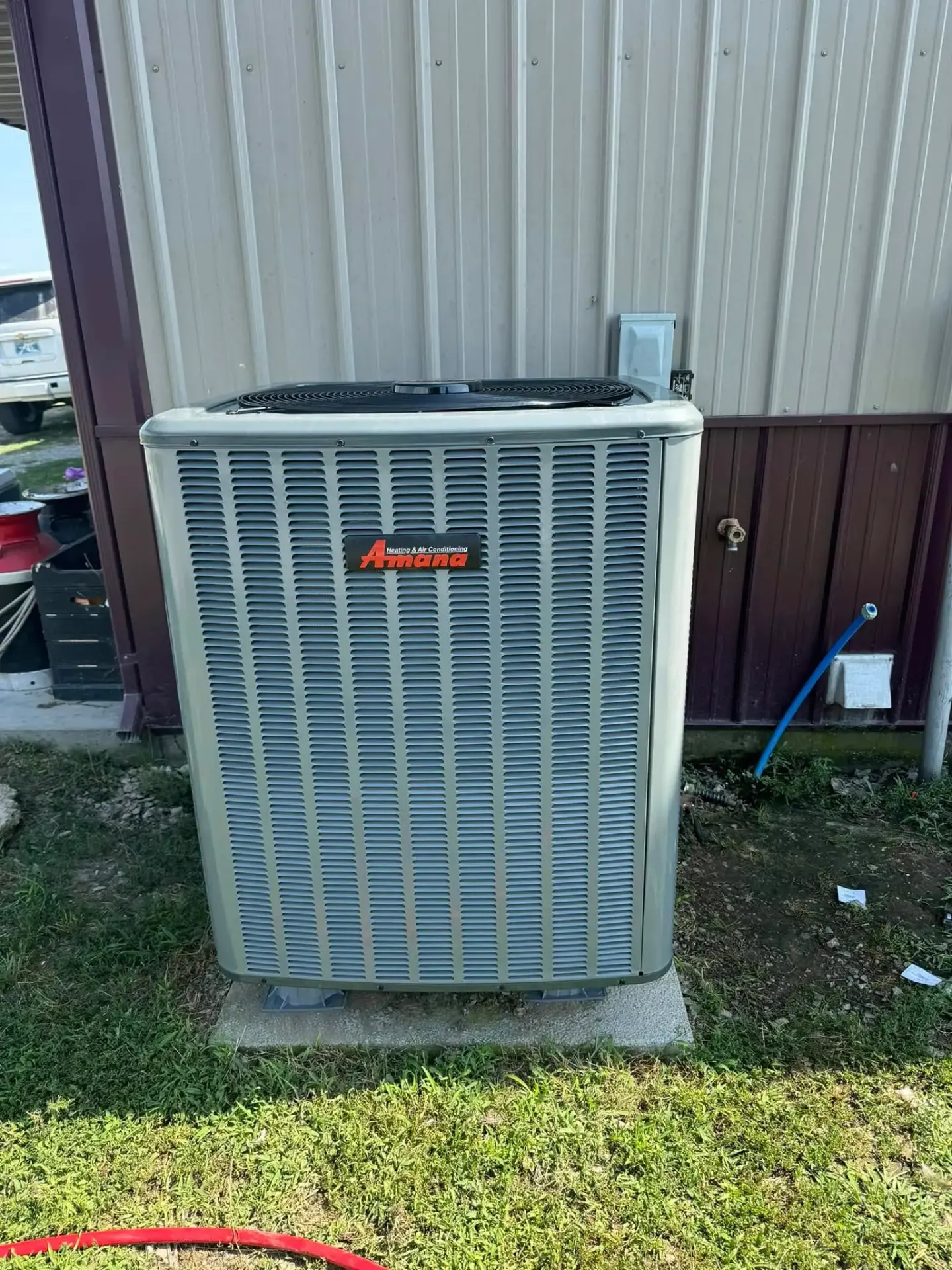 Amana AC outdoor unit installation