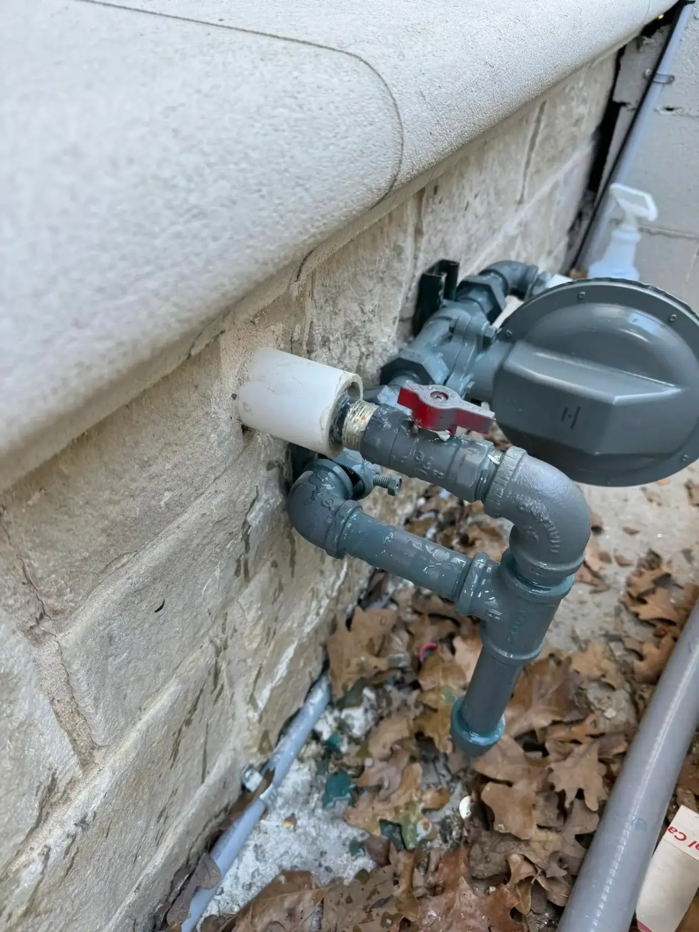 Completed residential HVAC installation